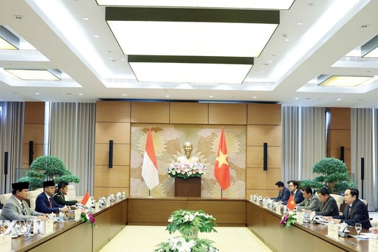 Chủ tịch Quốc hội Trần Thanh Mẫn tiếp Tổng thống đắc cử Indonesia
