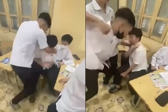 Nam sinh Hà Nội bị đánh dã man ngay giữa lớp học, nhà trường nói gì?