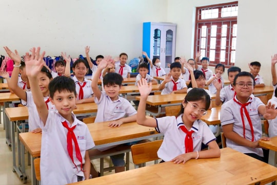 Hầu hết trường học ở Hải Dương đón học sinh từ sáng 16/9