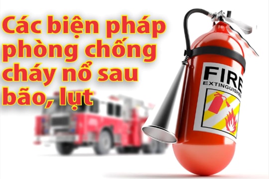 Biện pháp phòng chống cháy nổ sau bão lũ
