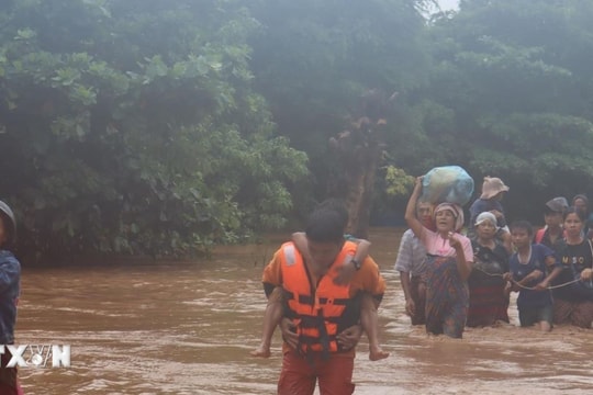 Số người thiệt mạng do lũ lụt sau bão Yagi tại Myanmar tăng mạnh