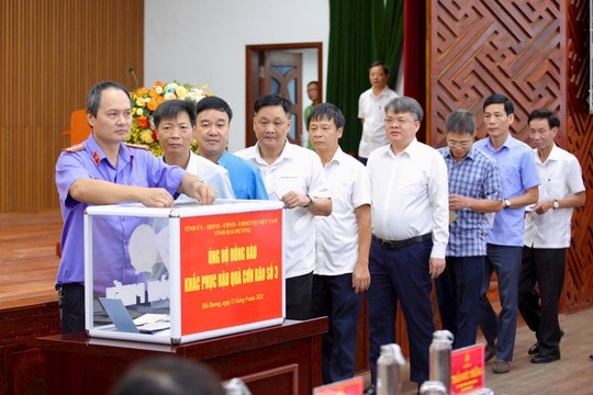 Donation campaign launched to support typhoon victims in Hai Duong