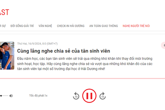 Báo điện tử Hải Dương giúp bạn "Nghe người trẻ nói"