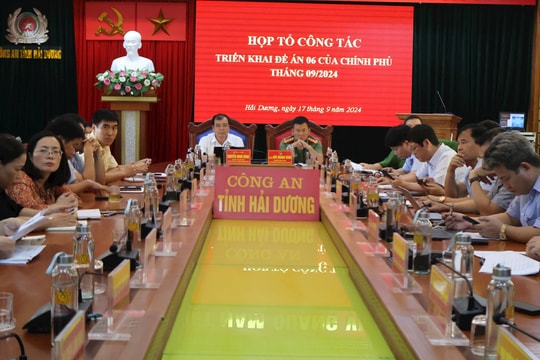 Tiếp tục duy trì quyết tâm chính trị cao thực hiện các nhiệm vụ Đề án 06 của Chính phủ