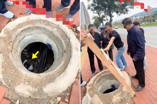 Con gái rơi xuống giếng, ông bố Trung Quốc nhất định chụp ảnh rồi mới cho cứu hộ