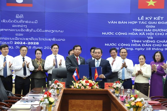 Vun đắp, làm sâu sắc thêm mối quan hệ đặc biệt giữa hai tỉnh Hải Dương - Viêng Chăn