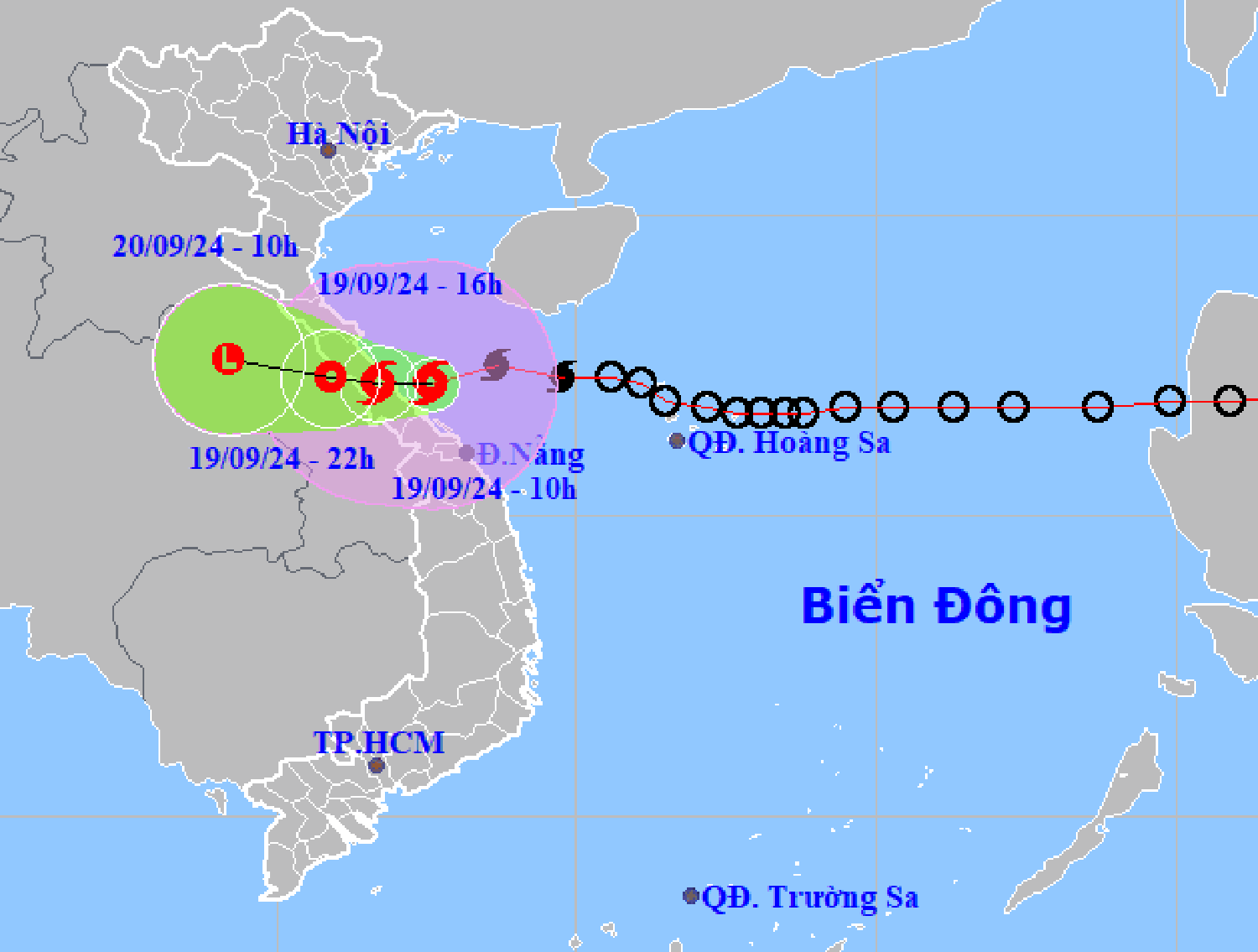 Bão số 4 áp sát Quảng Bình-Quảng Trị, Hải Dương sẽ có mưa vừa, mưa to