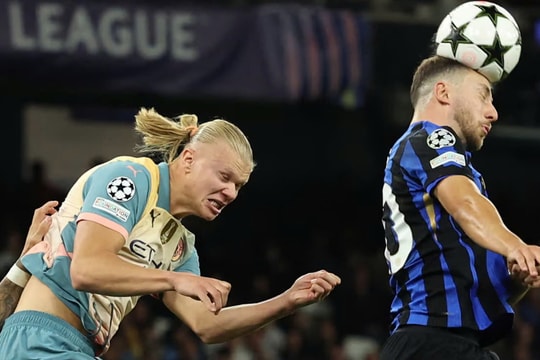 Haaland im tiếng trước Inter ở Champions League