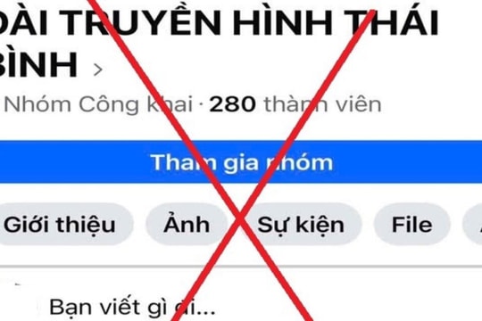 Xử lý người lập nhóm Facebook giả mạo Đài Phát thanh và Truyền hình Thái Bình
