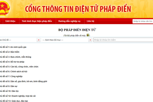 Phê duyệt kết quả pháp điển hệ thống quy phạm pháp luật với 7 chủ đề và 6 đề mục