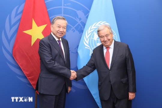 Tổng Bí thư, Chủ tịch nước Tô Lâm gặp Tổng Thư ký Liên hợp quốc và lãnh đạo các tổ chức quốc tế