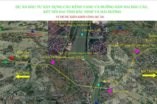 Doanh nghiệp nào sẽ thi công cầu Kênh Vàng nối Bắc Ninh và Hải Dương?