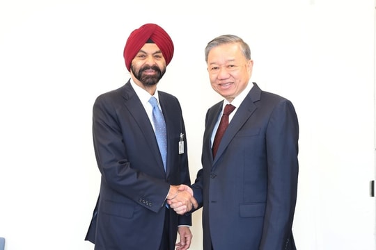 Tổng Bí thư, Chủ tịch nước Tô Lâm tiếp Chủ tịch Ngân hàng Thế giới Ajay Banga