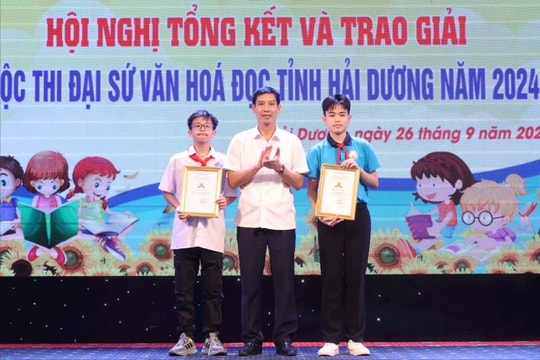 Hải Dương có 6 bài được chọn tham gia Cuộc thi đại sứ văn hóa đọc năm 2024 toàn quốc