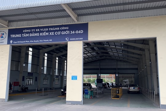 Hải Dương tạm đình chỉ hoạt động 2 trung tâm đăng kiểm xe cơ giới
