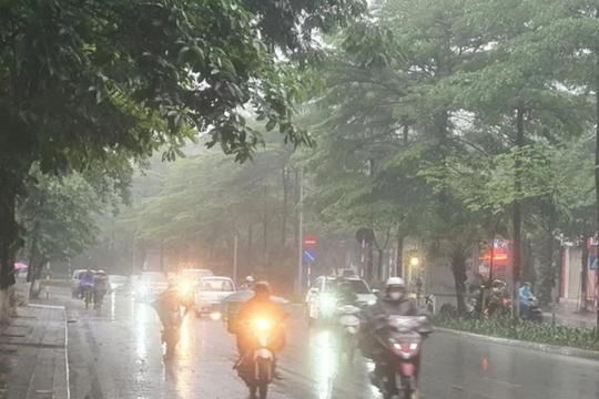 Hải  Dương có mưa dông từ đêm nay