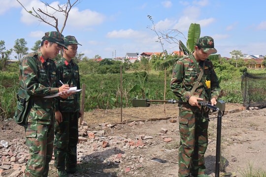 Lính công binh Hải Dương không ngại hiểm nguy