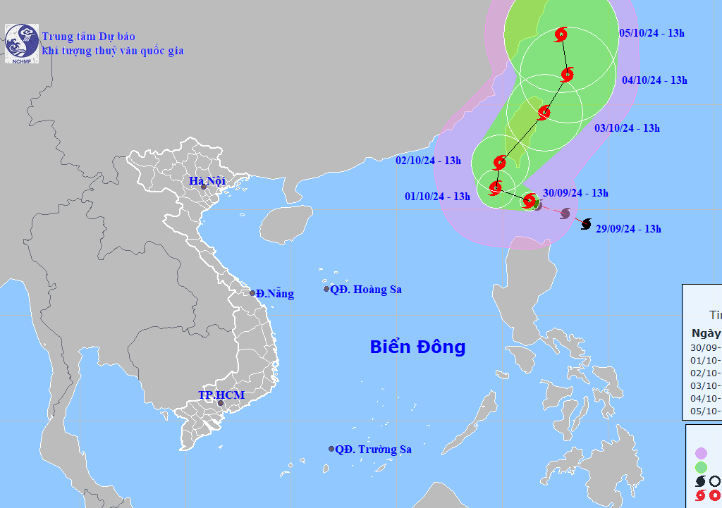 Bão Krathon vào gần Biển Đông, các tỉnh, thành phố từ Quảng Ninh đến Bình Định chủ động ứng phó