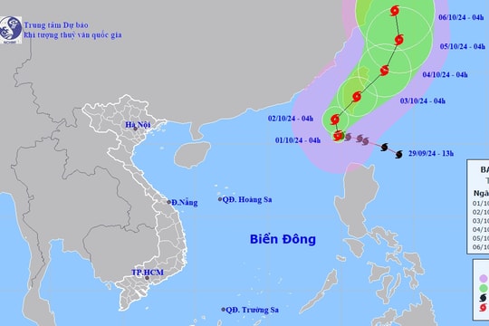 Bão Krathon đi vào Biển Đông, trở thành cơn bão số 5