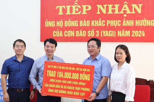 Thêm nhiều doanh nghiệp và người dân ủng hộ vào Quỹ Cứu trợ tỉnh Hải Dương