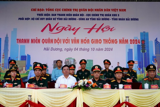 Lần đầu tiên tổ chức Ngày hội thanh niên quân đội với văn hoá giao thông tại Hải Dương
