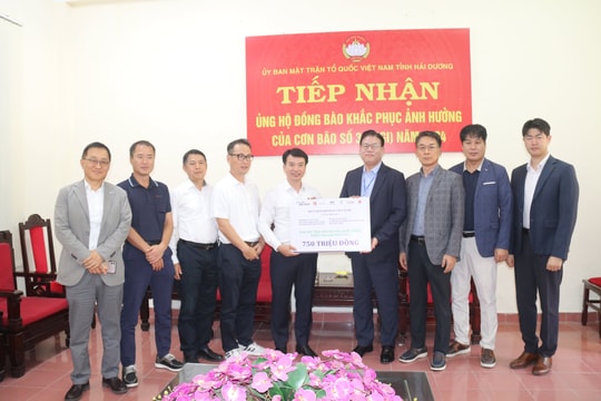 Kefico Việt Nam và các đối tác ủng hộ 750 triệu đồng về Quỹ Cứu trợ tỉnh Hải Dương