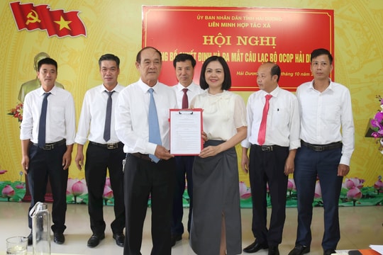 Lần đầu tiên ra mắt Câu lạc bộ OCOP Hải Dương