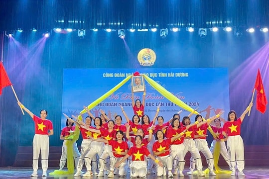 Công đoàn Trường THPT Hồng Quang giành giải nhất hội thi "Vũ điệu đoàn viên"