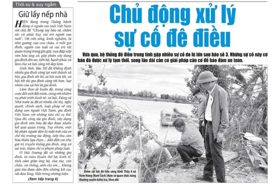 Xem gì trên báo Hải Dương ngày 8/10?