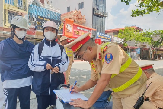 Xử lý 492 trường hợp vi phạm giao thông liên quan đến học sinh sau 1 tuần triển khai cao điểm ở Hải Dương