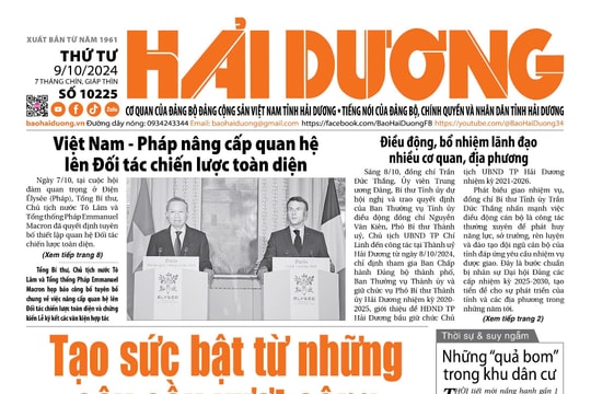 Xem gì trên báo Hải Dương ngày 9/10?