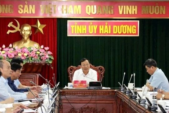 Tập trung tham mưu chuẩn bị tổ chức Đại hội Đảng bộ các cấp ở Hải Dương
