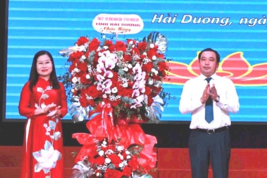 Bí thư Tỉnh uỷ Hải Dương Trần Đức Thắng dự lễ khai giảng tại Trường Đại học Sao Đỏ