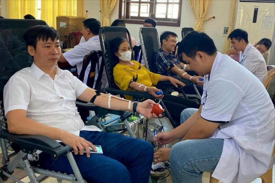 Bình Giang hiến máu vượt hơn 34% chỉ tiêu tỉnh giao