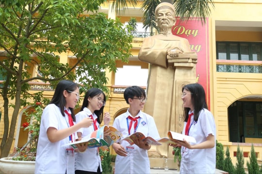 Gương mặt 10 em đạt điểm cao nhất kỳ thi học sinh giỏi lớp 9 ở TP Hải Dương