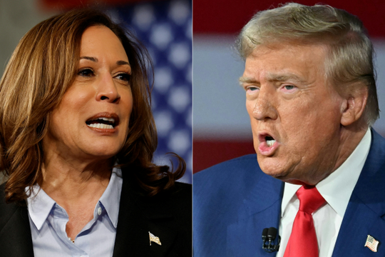 Ông Trump dẫn trước bà Harris trong khảo sát về Ukraine, Gaza