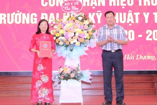 Tiến sĩ Phạm Thị Cẩm Hưng giữ chức Hiệu trưởng Trường Đại học Kỹ thuật y tế Hải Dương