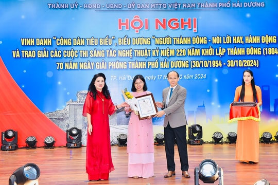 47 tác giả đoạt giải tại 4 cuộc thi sáng tác nghệ thuật về TP Hải Dương