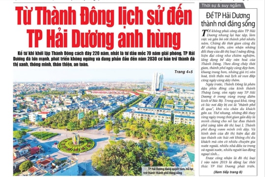 Xem gì trên báo Hải Dương ngày 18/10?