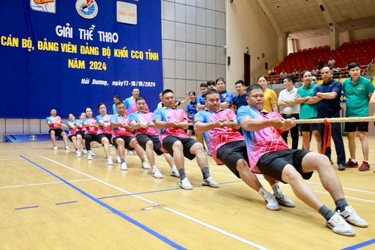 Trường Đại học Hải Dương nhất toàn đoàn Giải thể thao cán bộ, đảng viên Đảng bộ Khối các cơ quan tỉnh Hải Dương
