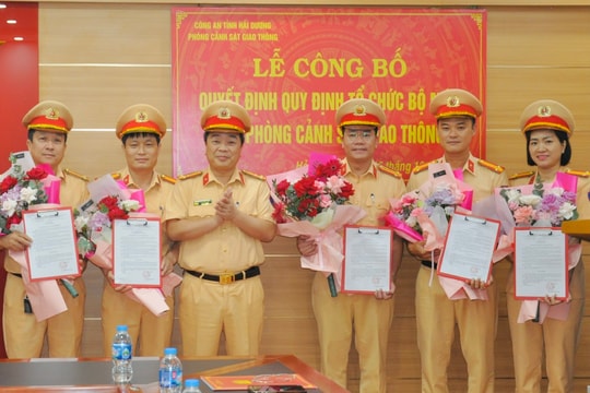 Phòng Cảnh sát giao thông Công an tỉnh Hải Dương giảm 3 đơn vị cấp đội