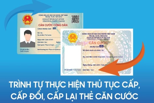 Giảm một nửa lệ phí cấp đổi thẻ căn cước trực tuyến trong năm 2025