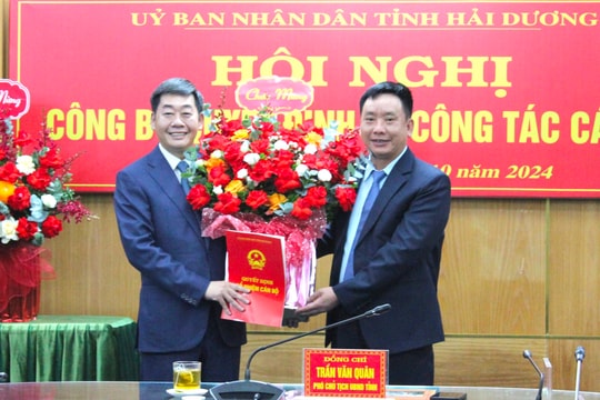 Trưởng Công an TP Chí Linh Nguyễn Hoàng Long giữ chức Phó Chánh Văn phòng UBND tỉnh Hải Dương