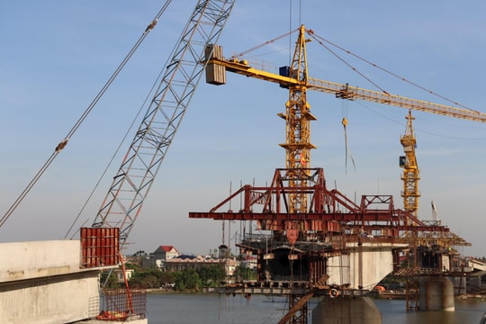 80% of Hop Thanh 2 bridge built