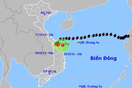 Bão số 6 suy yếu thành áp thấp nhiệt đới