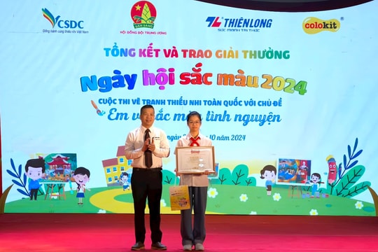 Học sinh Hải Dương giành giải nhất Cuộc thi vẽ tranh của Hội đồng Đội Trung ương