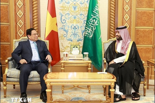 Thủ tướng Phạm Minh Chính hội đàm với Hoàng Thái tử, Thủ tướng Saudi Arabia