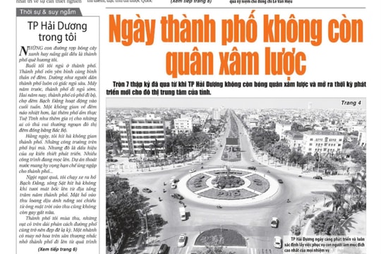 Xem gì trên báo Hải Dương ngày 30/10?
