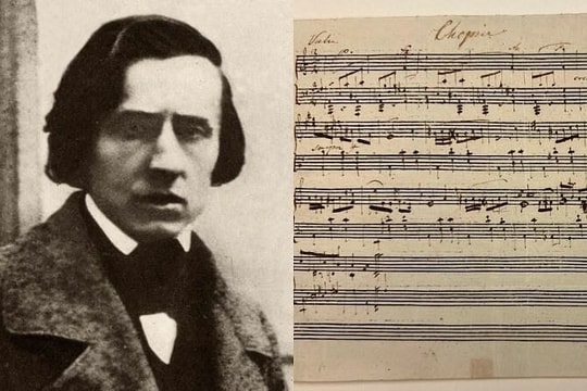 Phát hiện bản thảo gần 200 tuổi của nhà soạn nhạc Chopin