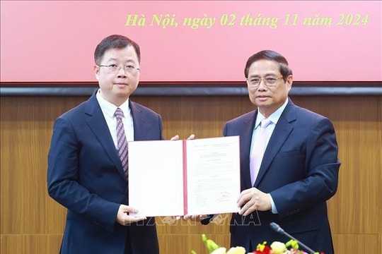 Thủ tướng Phạm Minh Chính trao quyết định bổ nhiệm Tổng Giám đốc VTV